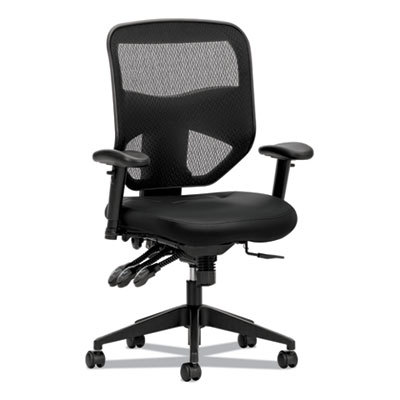 Task Chair: SofThread Leather, Adjustable Height, 17 to 21